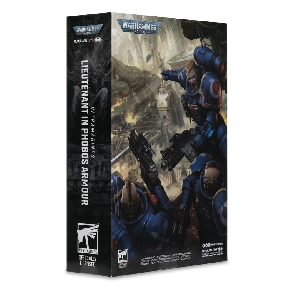 Warhammer 40.000 actiefiguur luitenant in Phobos Armour (Ultramarines) 18 cm
