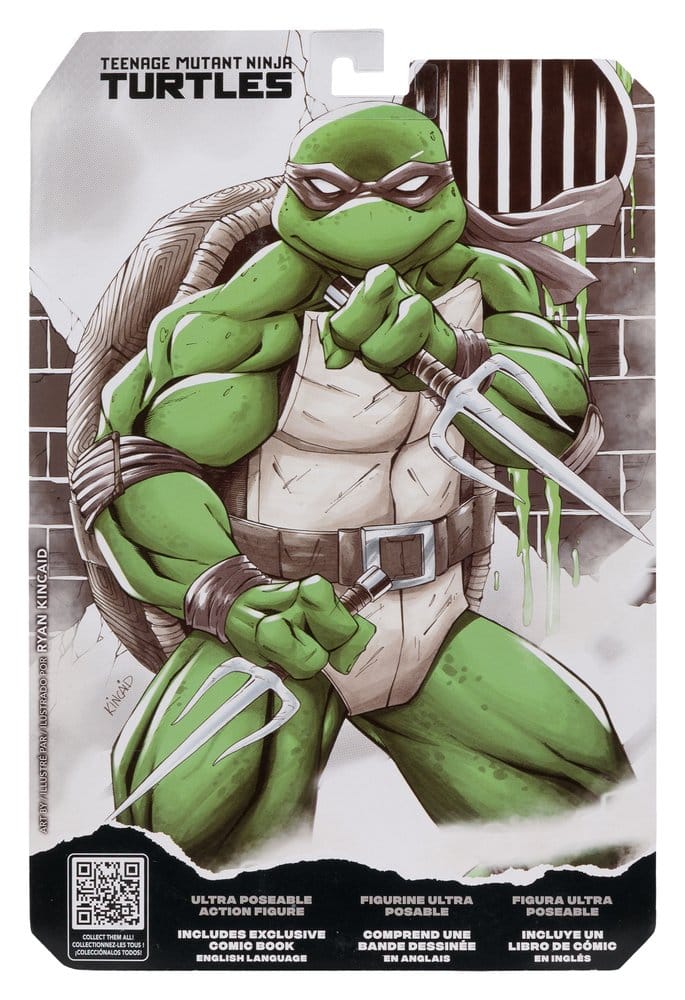 Teenage Mutant Ninja Turtles Page Punchers-actiefiguur (zwart, wit en groen) (rood-platina-editie) 13 cm