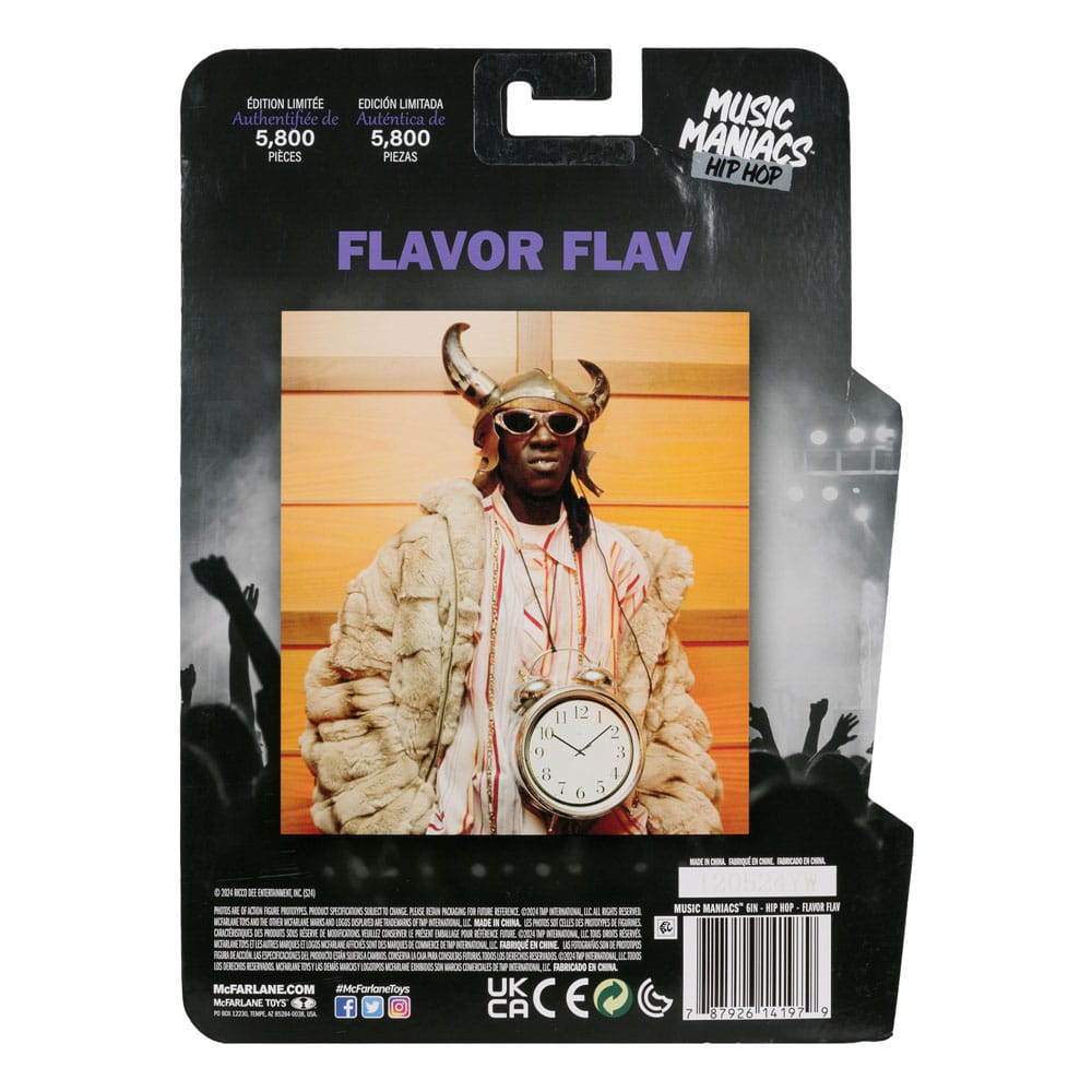 Muziek maniaks hiphop actie figuur smaak flav 16 cm