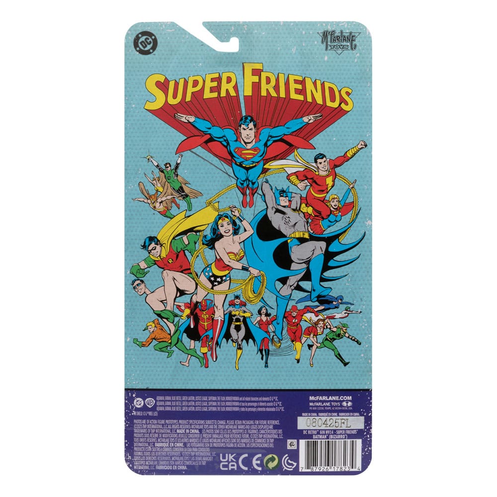 DC Retro Super Friends Actiefiguur Bizarro Batman 15 cm