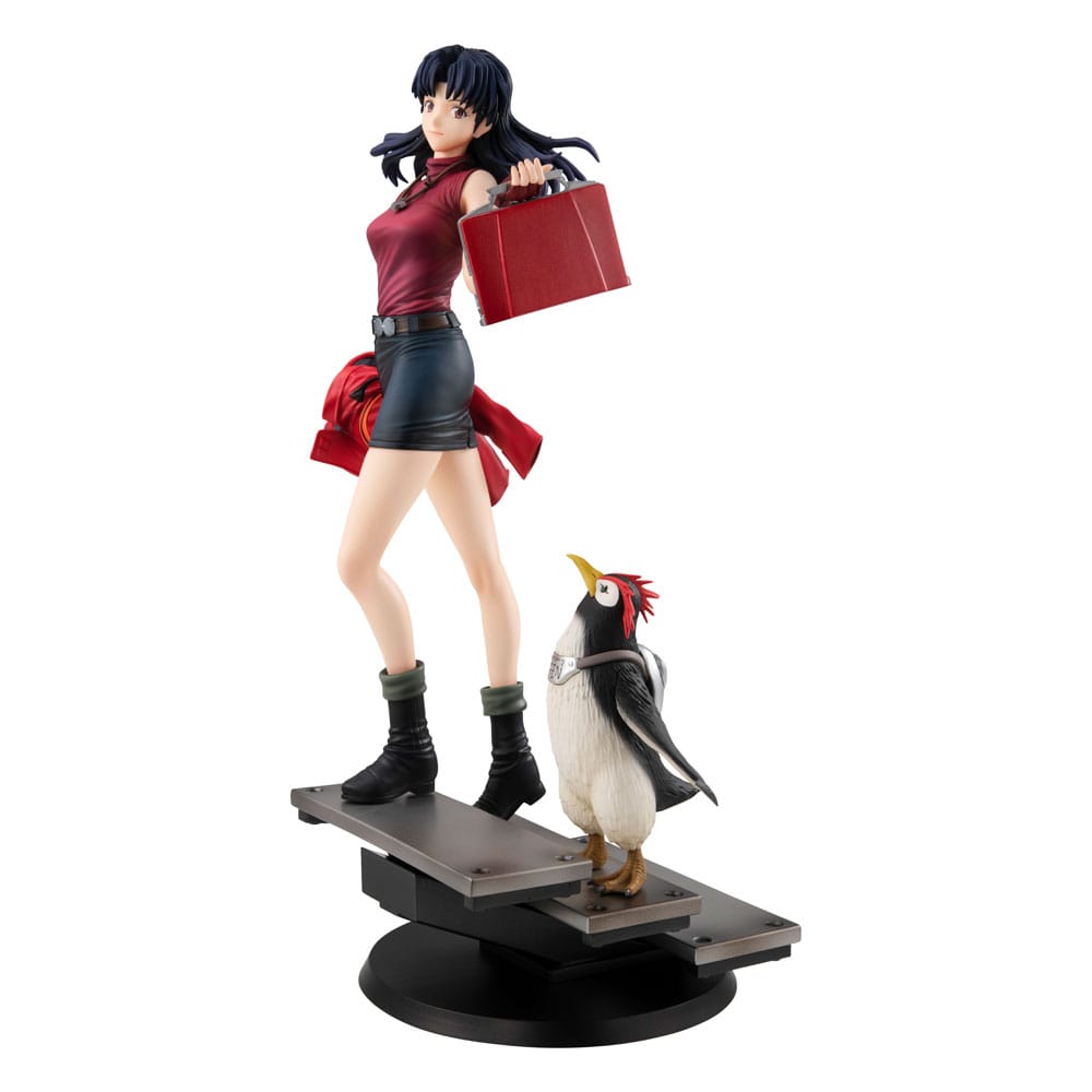 Herbouw van Evangelion Gals PVC-beeld Misato Katsuragi & Pen Pen 25 cm