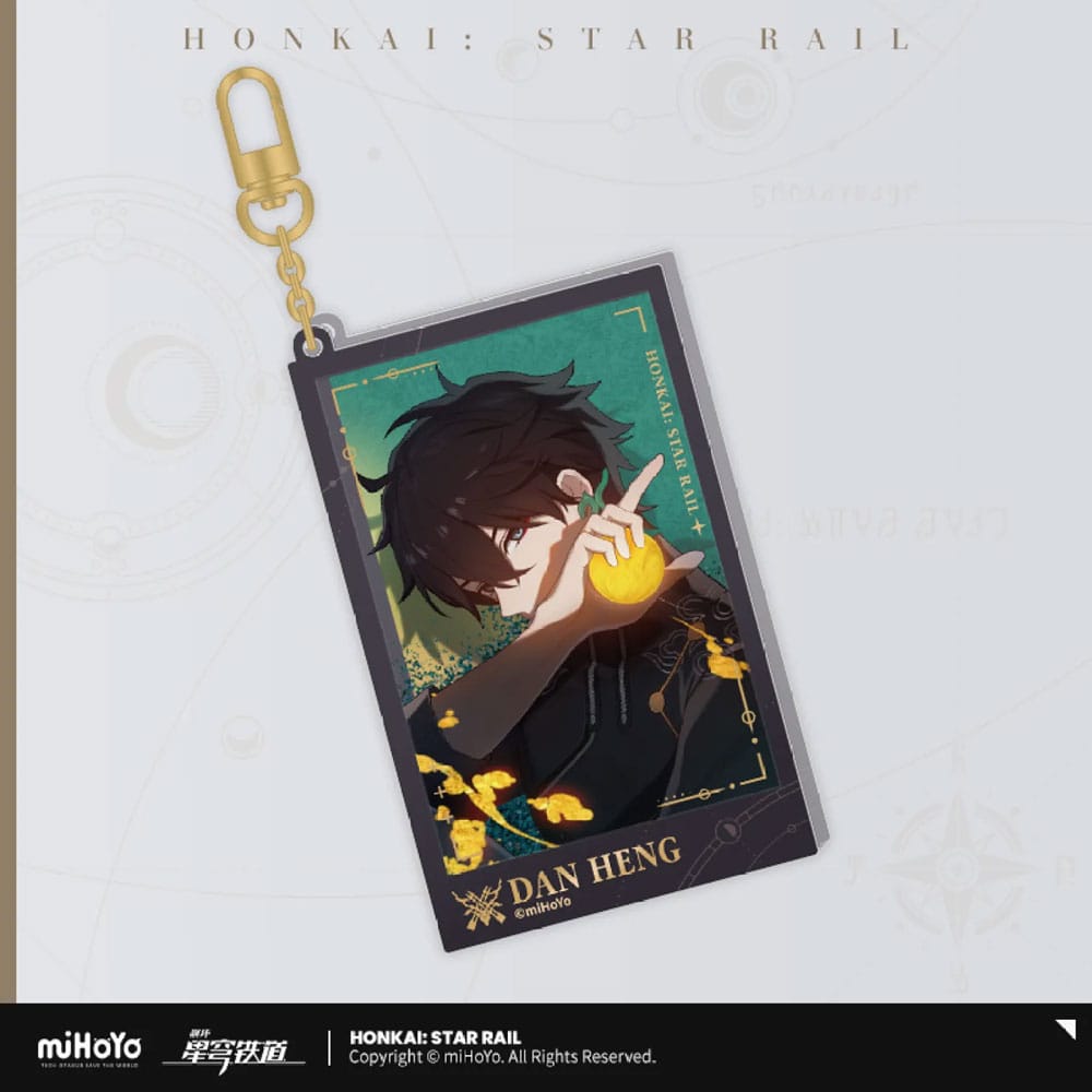 Honkai: Star Rail Countdown Departure Series Acryl sleutelhanger Dan Heng Glitter 9 cm