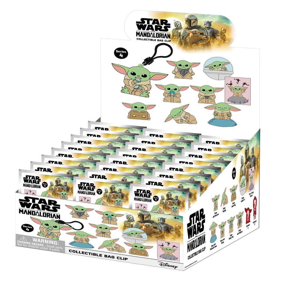 Star Wars 3D-schuimzakclips Best of Grogu Series 1 Display (24)
