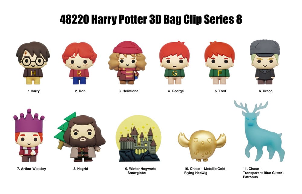 Harry Potter 3D PVC tasclips serie 8 display (24)