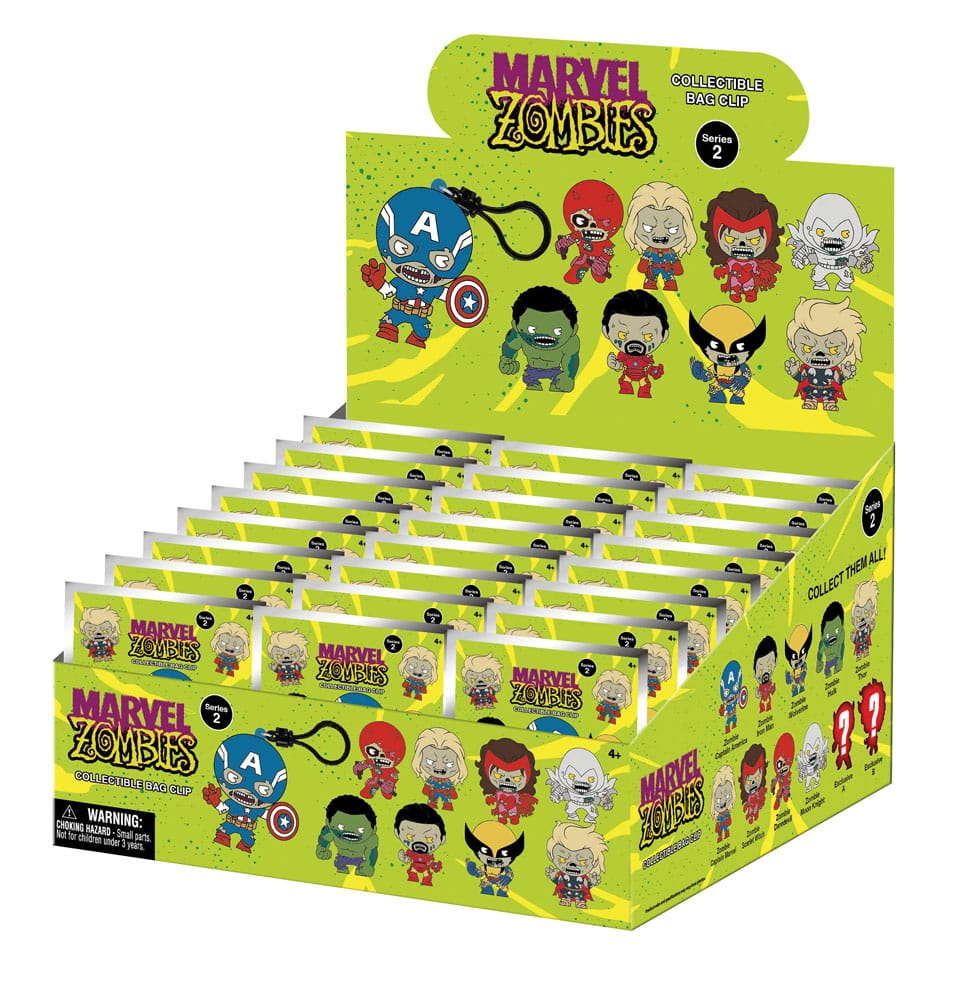 Marvel PVC Tasclips Serie 2 Zombies Display (24)