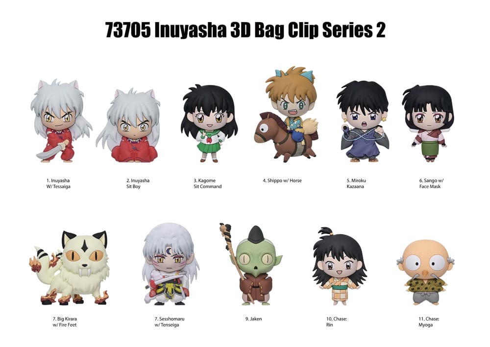 InuYasha 3D-schuimzakclips Serie 2-display (24)