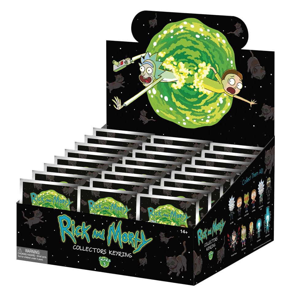 Rick en Morty PVC-tasclips Serie 3-display (24)