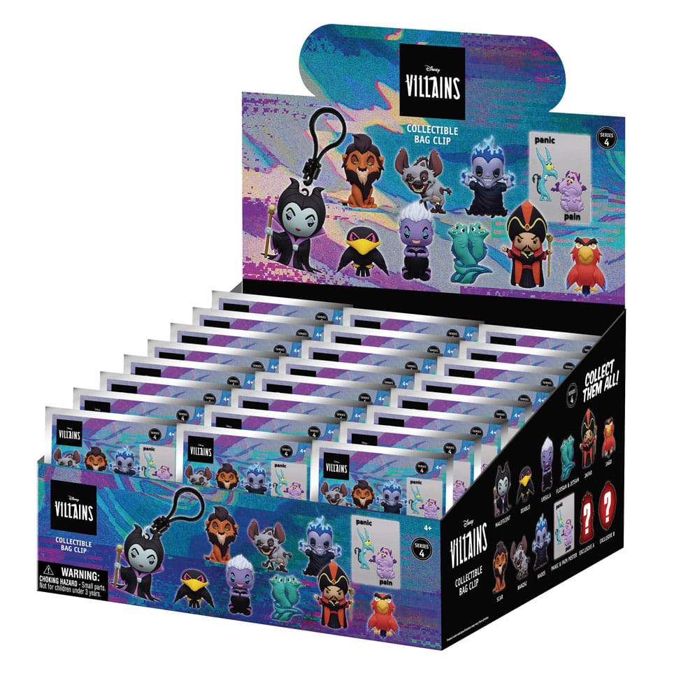Disney 3D-schuimzakclips Villains Series 4-display (24)