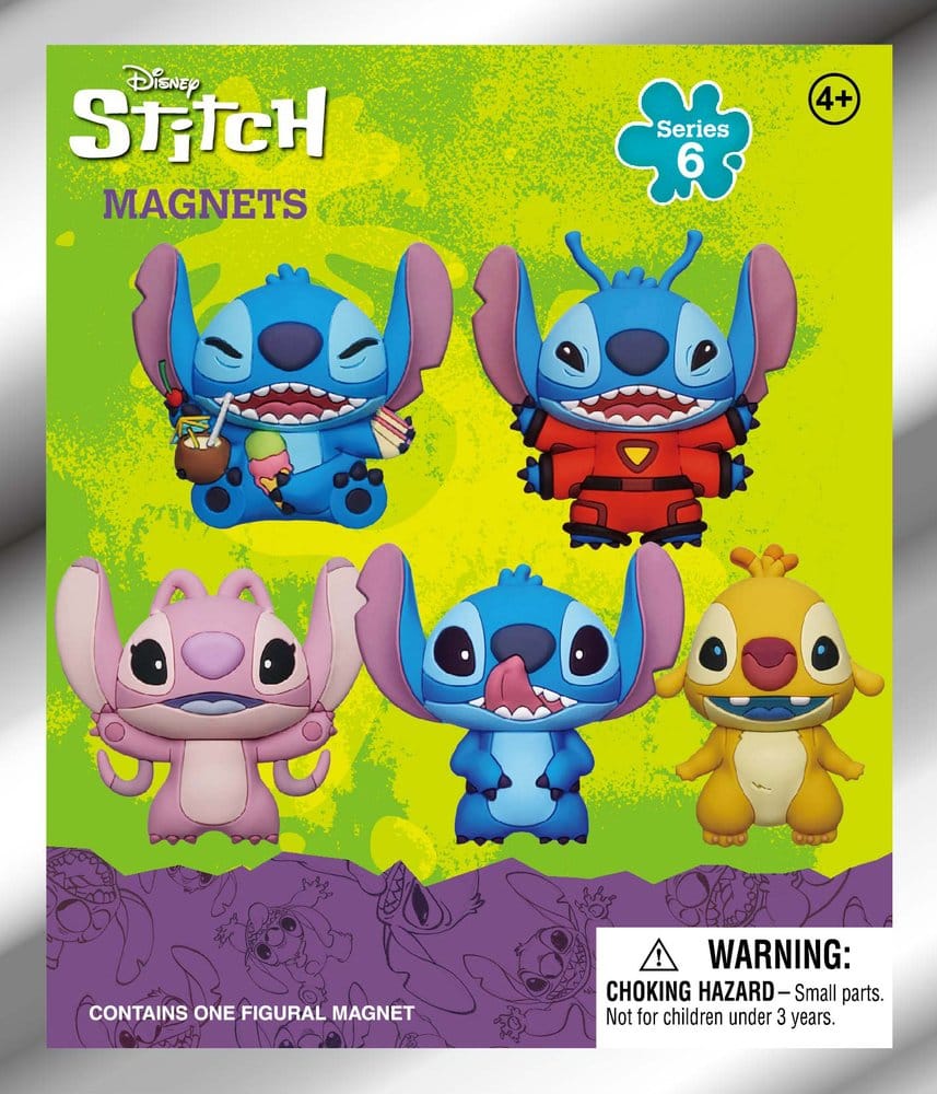 Lilo & Stitch 3D-magneten Stitch Series 6 Blind Pack-display (12)