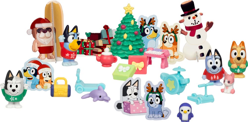 Bluey adventskalender minifiguren