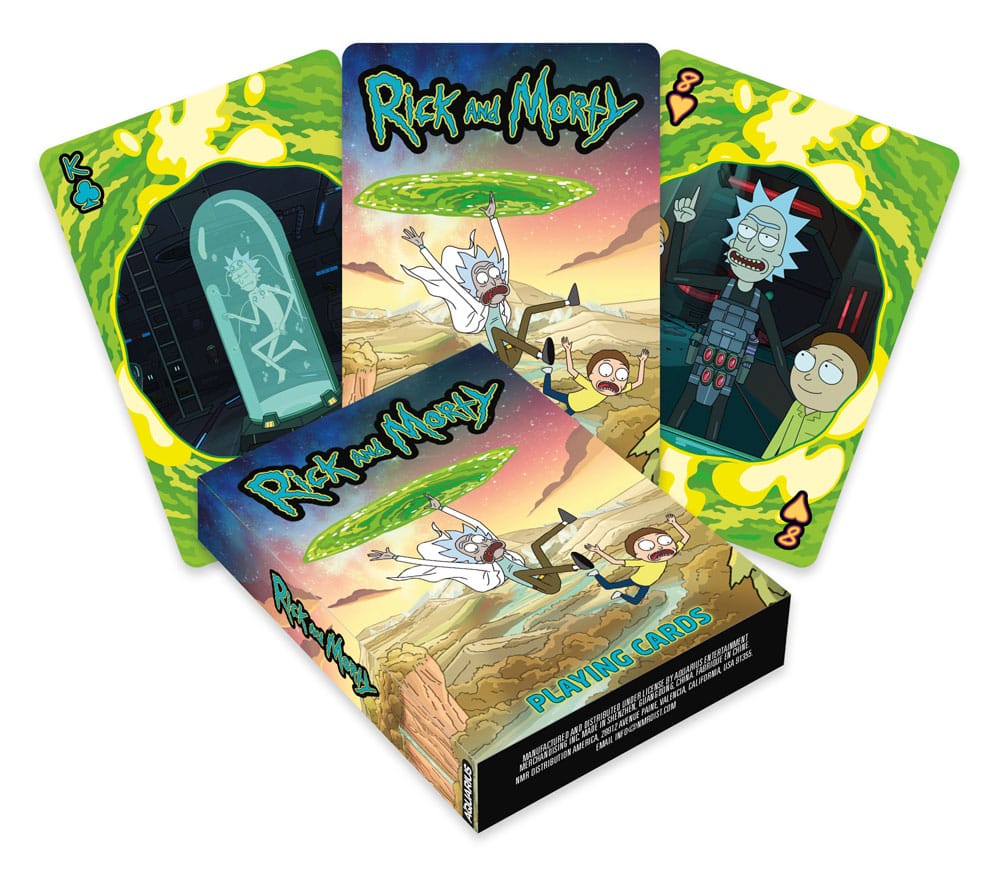 Rick en Morty speelkaarten scènes