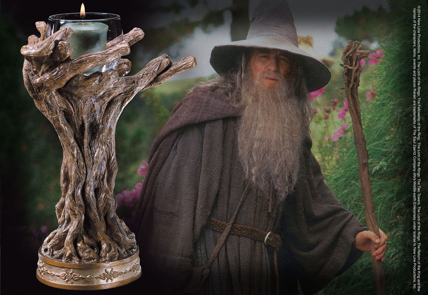 Lord of the Rings Candle Holder Gandalf de grijze 23 cm