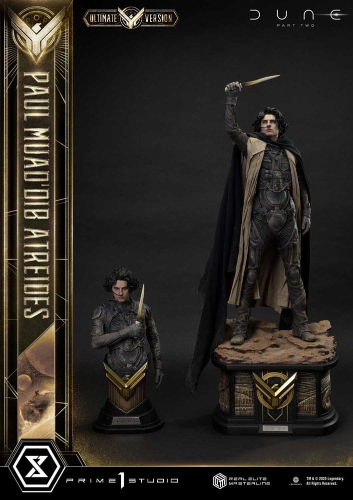 Dune: Deel twee Real Elite Masterline Series Standbeeld 1/3 Paul Atreides Ultieme bonusversie 90 cm