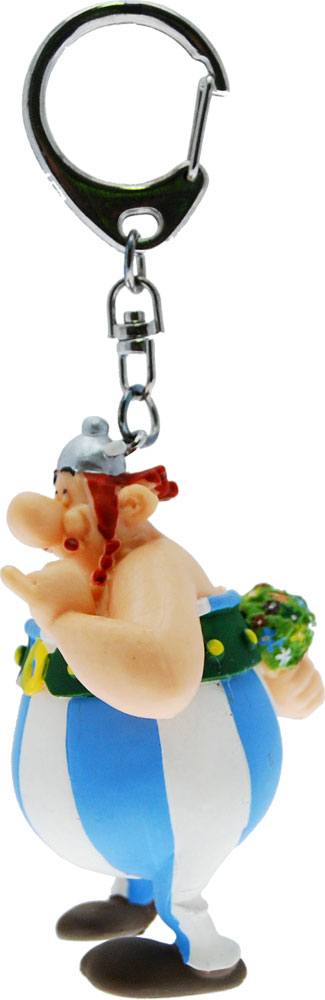 Asterix Keychain Obelix met bloemen 13 cm