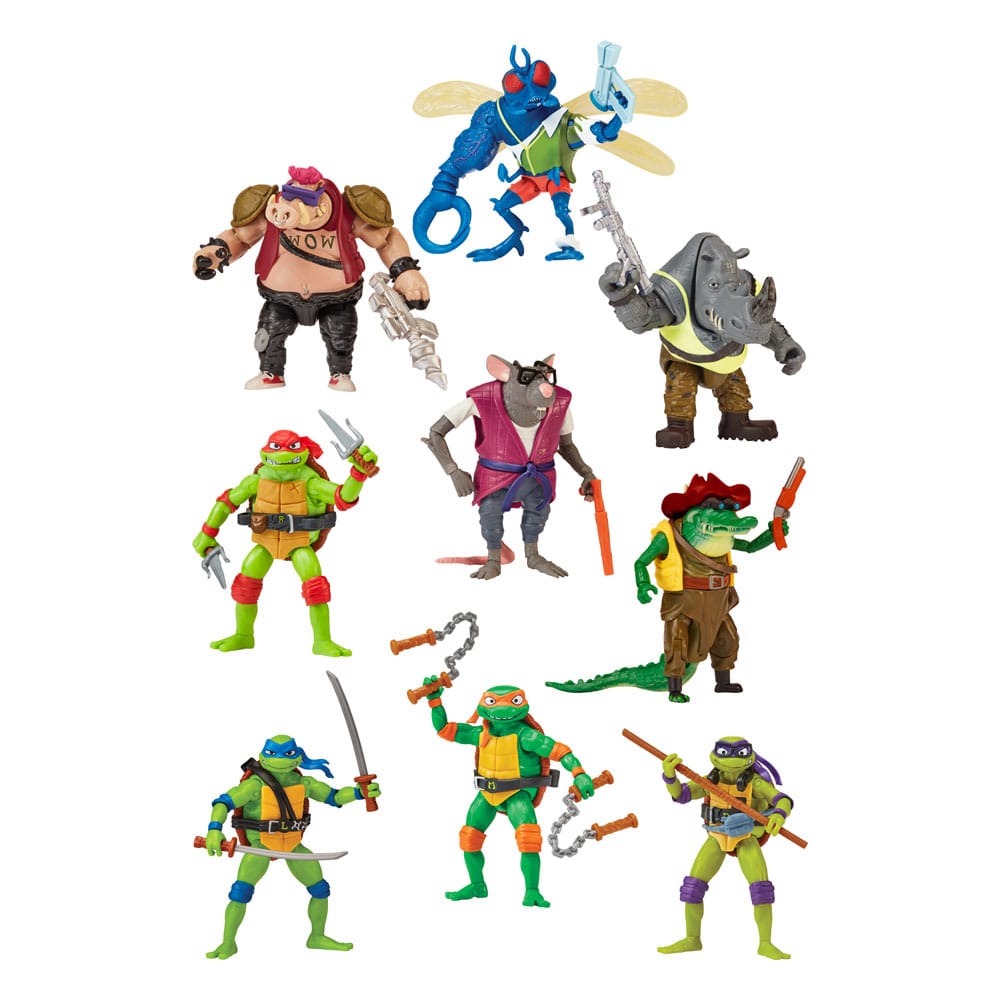 Teenage Mutant Ninja Turtles: Mutant Mayhem actiefiguren 10 cm basisassortiment (12)