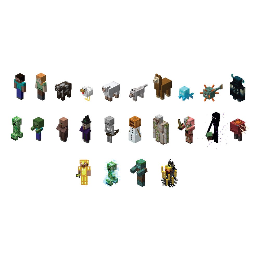 Minecraft 3D-Topeez 6 cm assortiment (24)