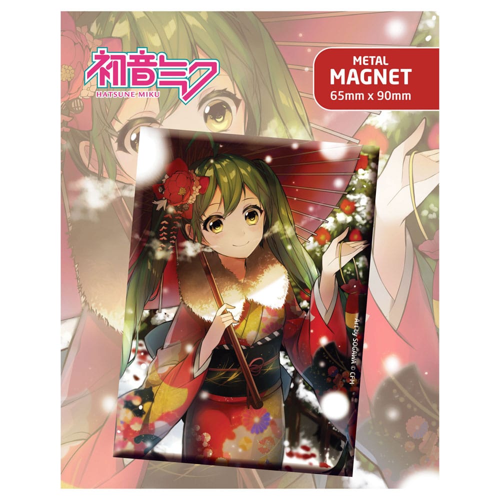 Hatsune Miku koelkast magneet Hatsune Miku in de winter