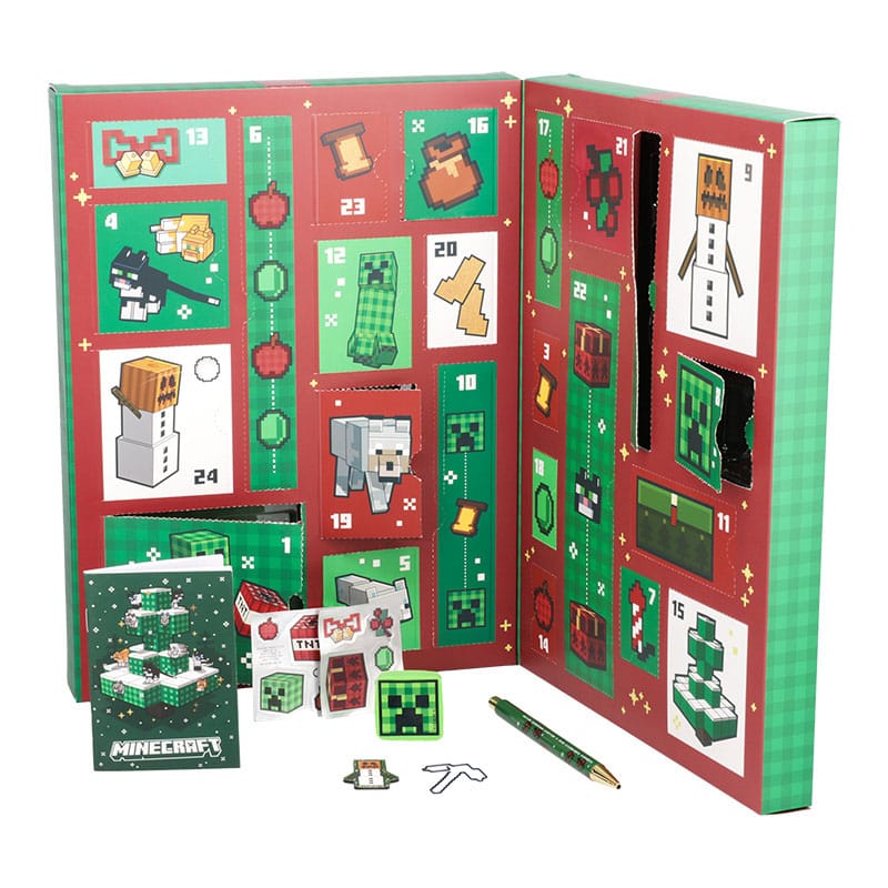Minecraft adventskalender briefpapier 24 dagen