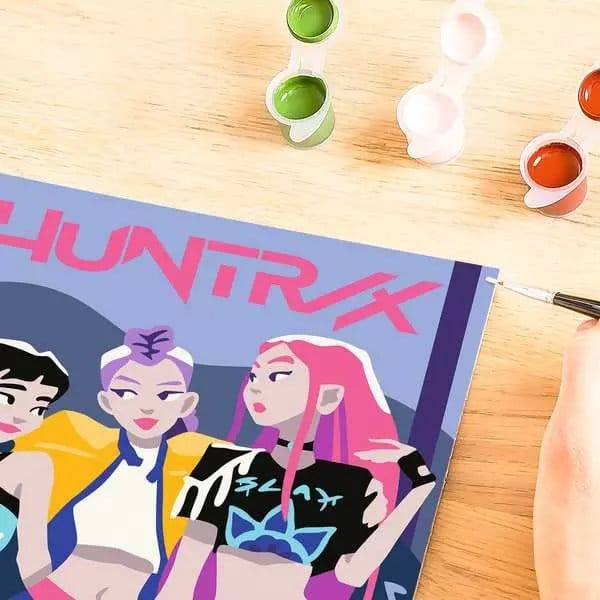 KPop Demon Hunters CreArt Paint by Numbers Schilderijset Huntrix
