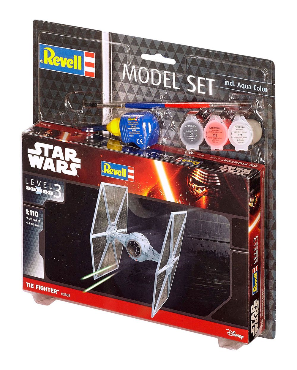 Star Wars Model Kit 1/110 Model Set Tie Fighter 9 cm
