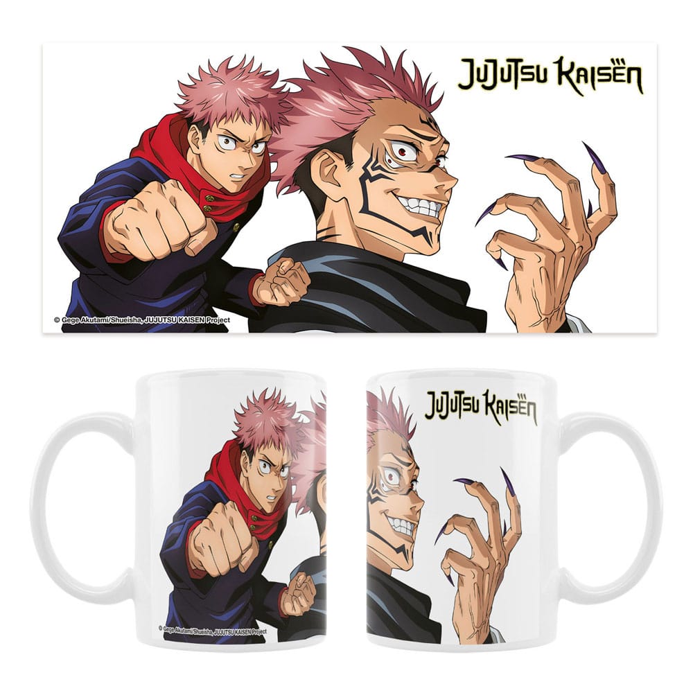 Jujutsu Kaisen keramische mok yuji & sukuna