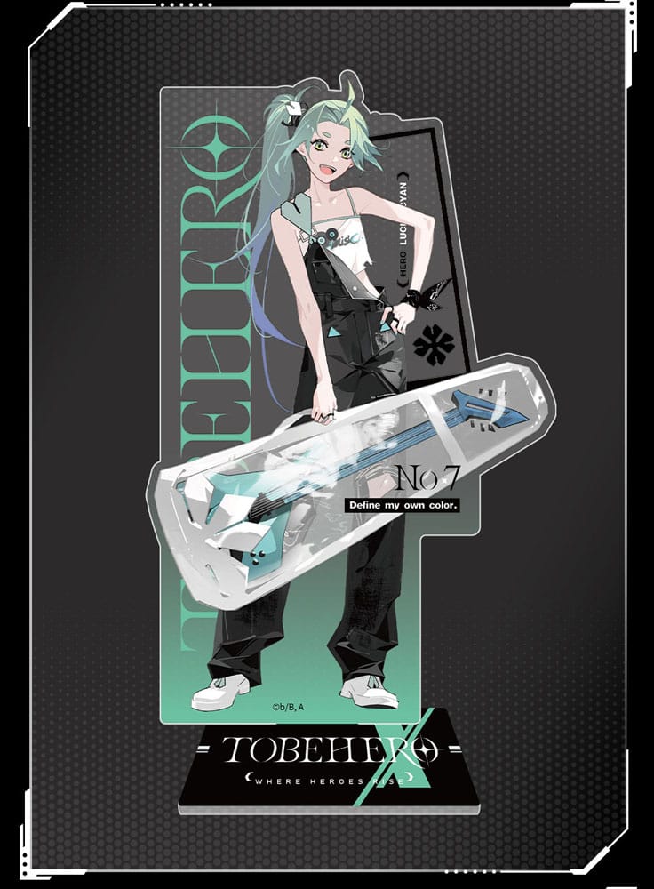 To Be Hero X Acryl Stand Hero Show Series Lucky Cyaan 17 cm