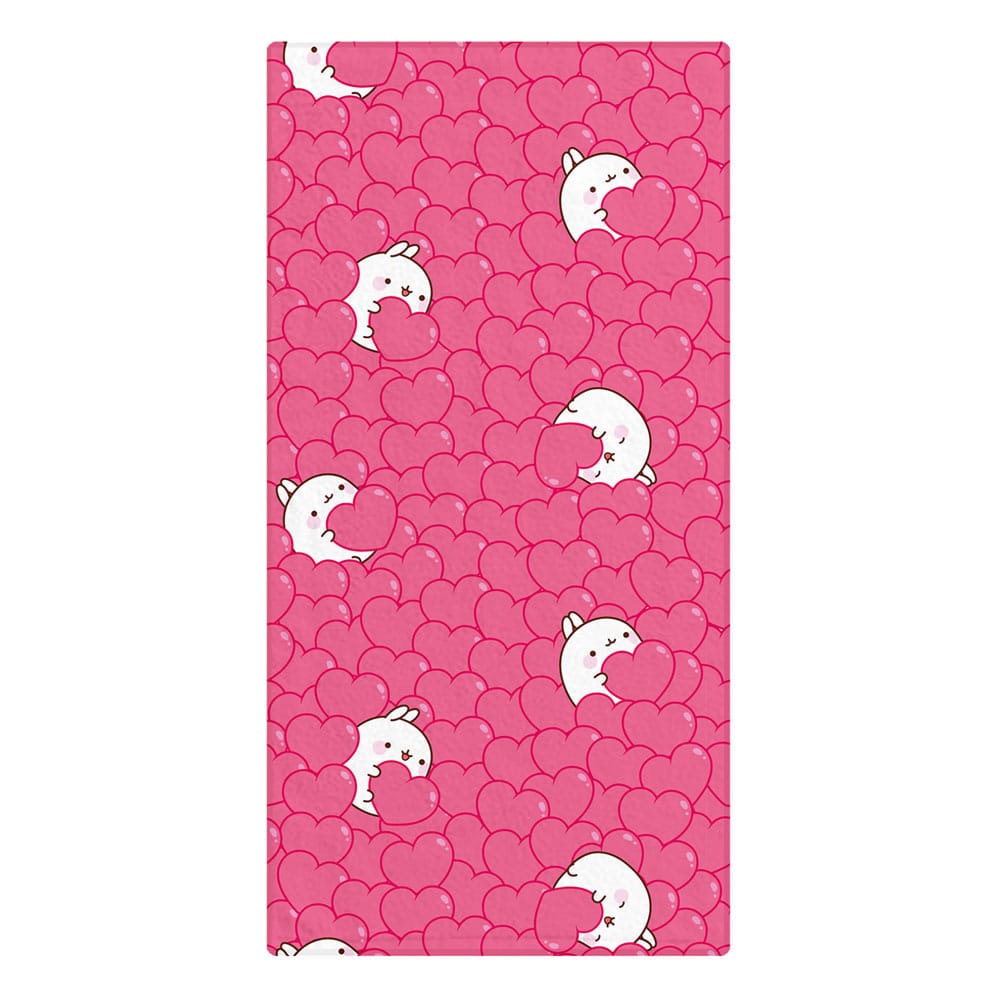 Molang Handdoek Harten 150 x 75 cm