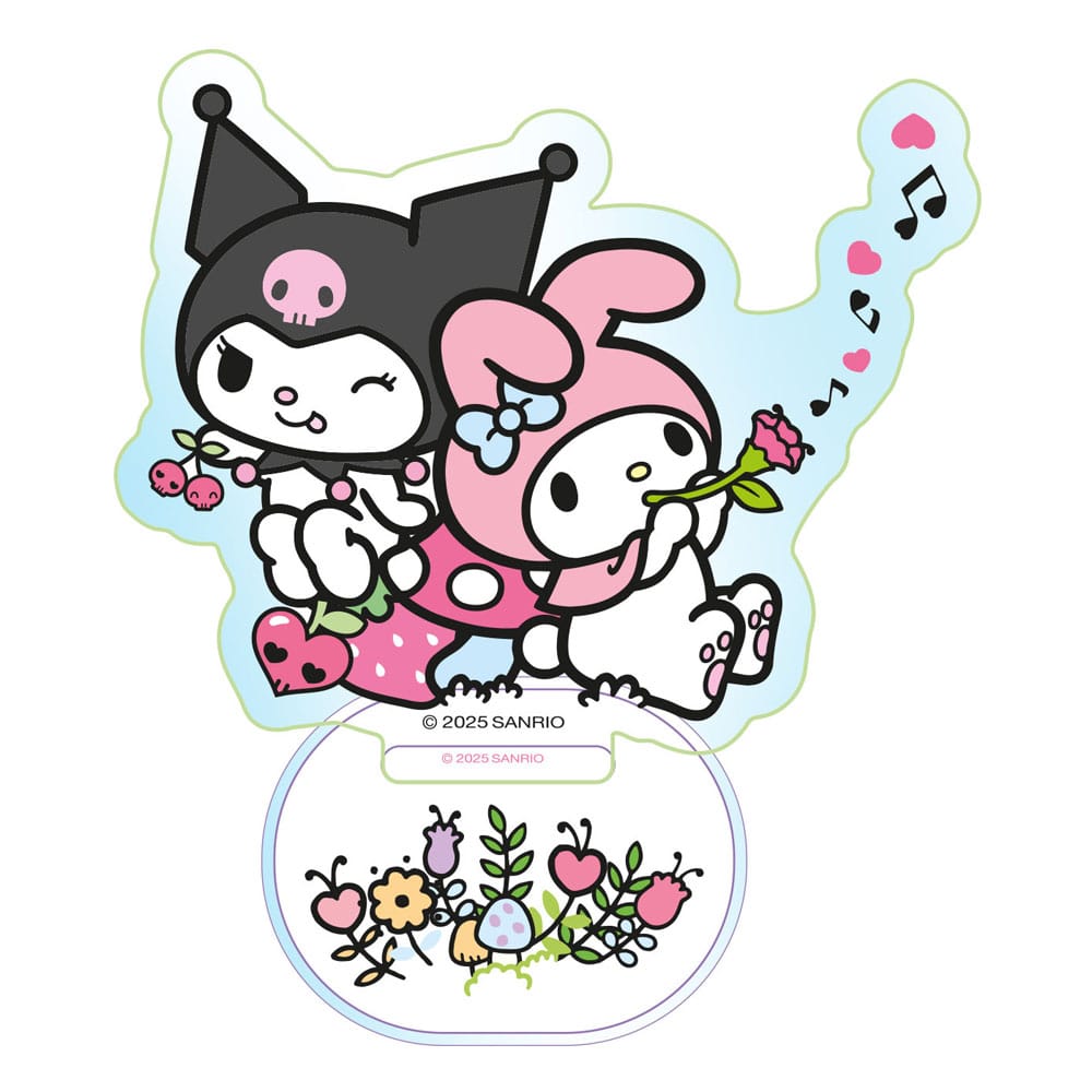 Sanrio Acryl Standaard Kuromi & My Melody Holografisch 6 cm