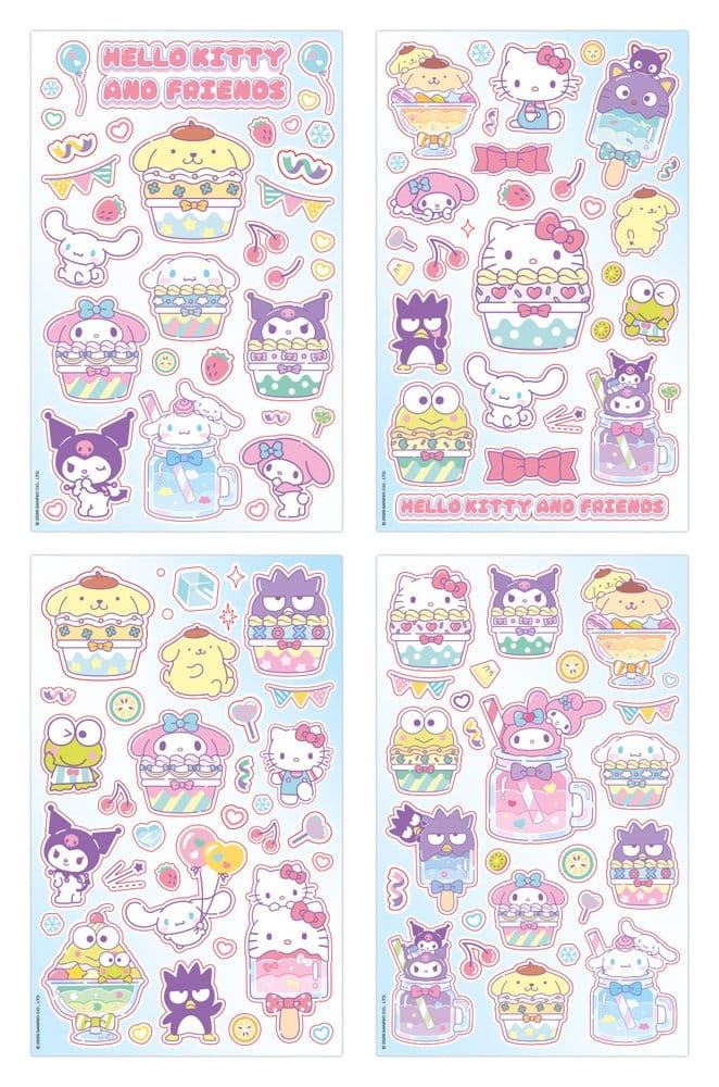 Sanrio-stickerpakket Hello Kitty & Friends 03 Cupcake
