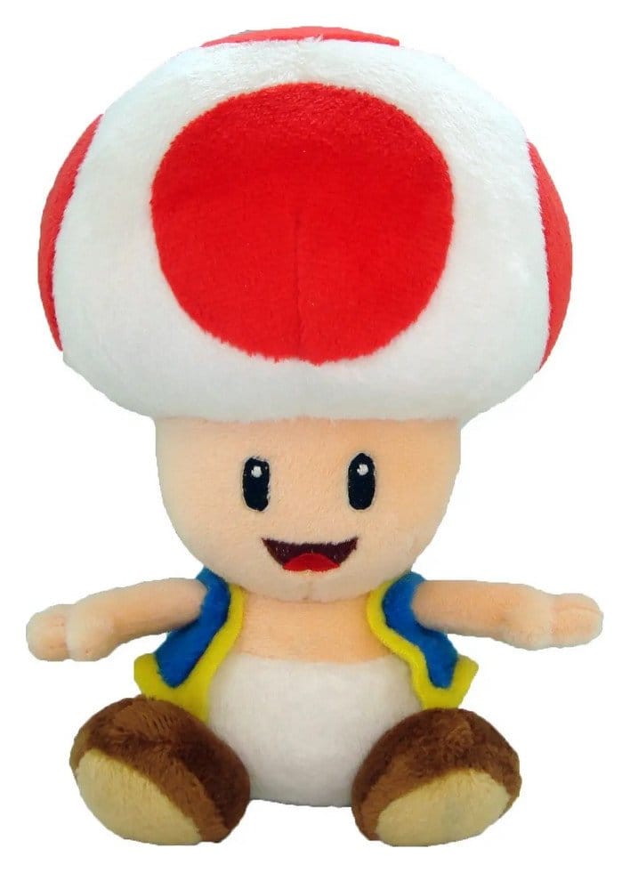 Super Mario pluche figuur Toad 17 cm