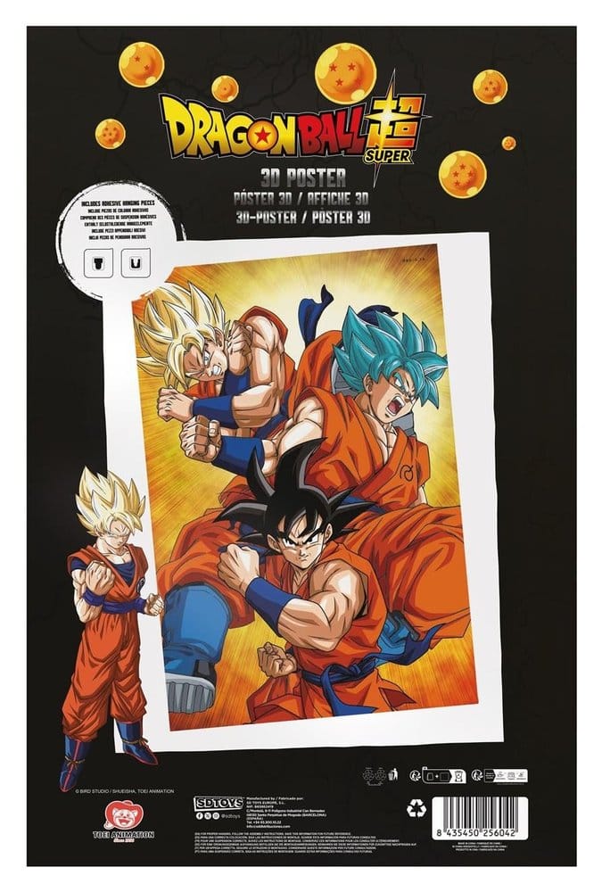 Dragon Ball Super 3D-poster Champa Goku 38 x 58 cm