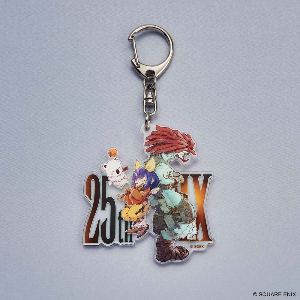 Final Fantasy IX acryl sleutelhanger 25e verjaardag Eiko & Salamander