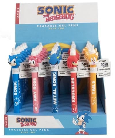 Sonic - The Hedgehog Uitwisbare gelpenkaraktersdisplay (30)