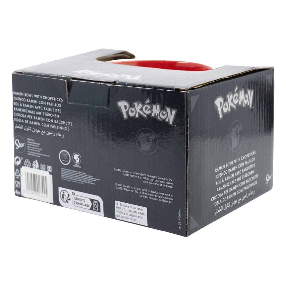 Pokémon Ramen Bowl met stokjesgezicht