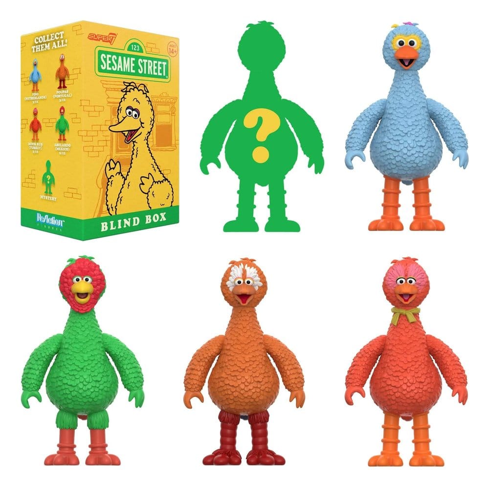 Sesamstraat (grote vogels uit de hele wereld) actiefiguur Blind Box Wave 5 Display (12)