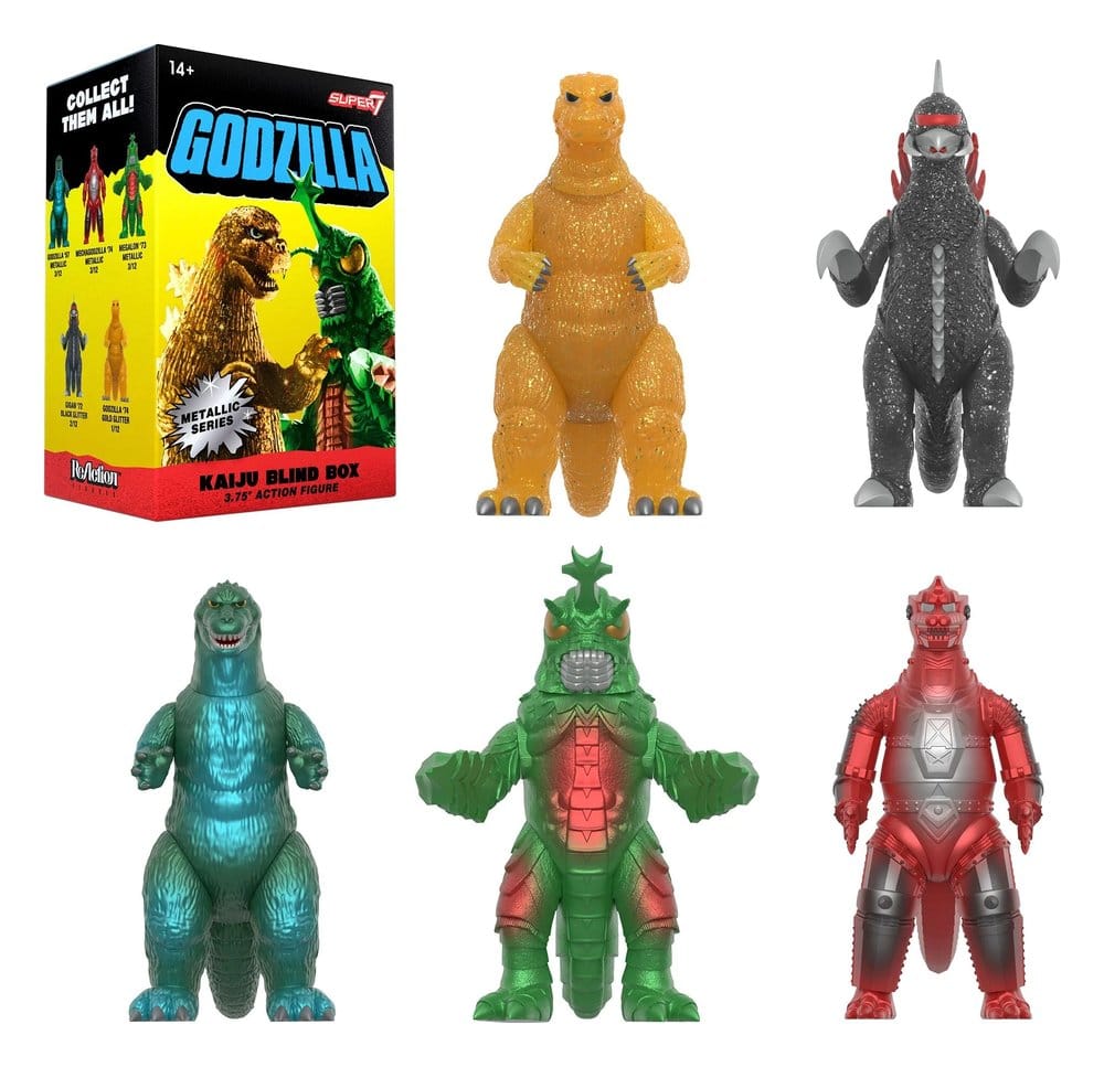 Godzilla Toho (metallic) actiefiguur Blind Box Wave 5-display (12)