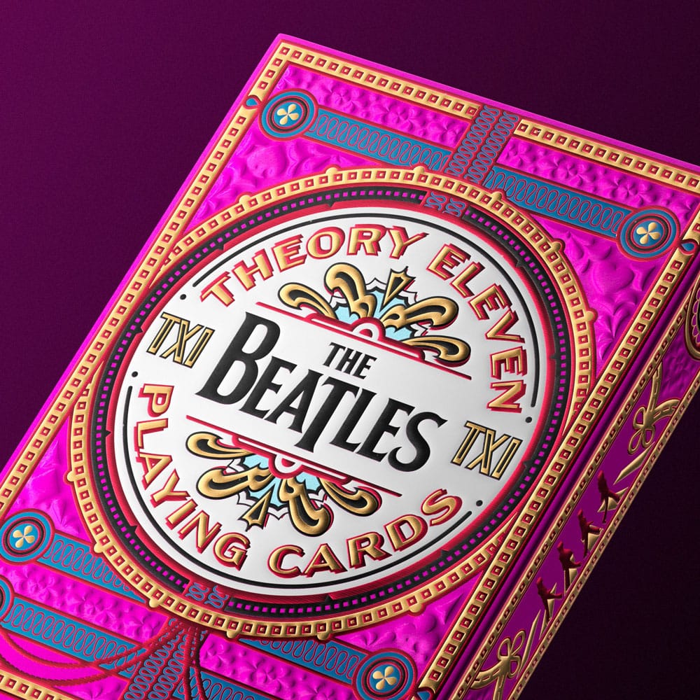 The Beatles speelkaarten roze versie