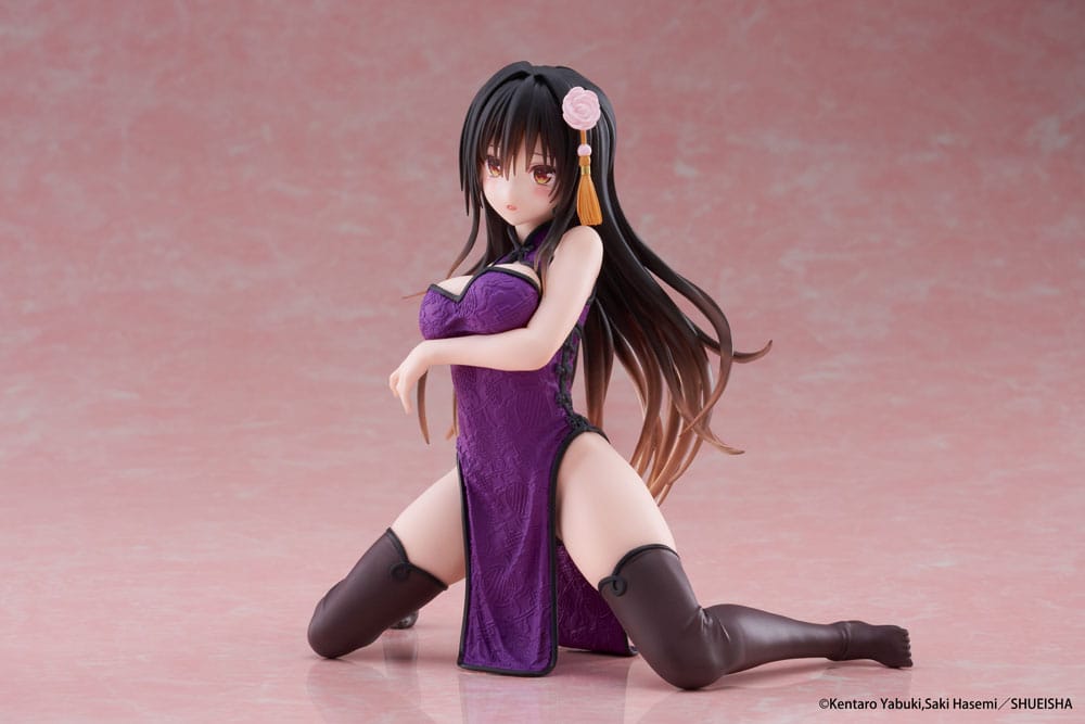 Love Ru Darkness Desktop Leuk PVC -standbeeld Yui Kotegawa (Chinese Dress Ver.) 13 cm