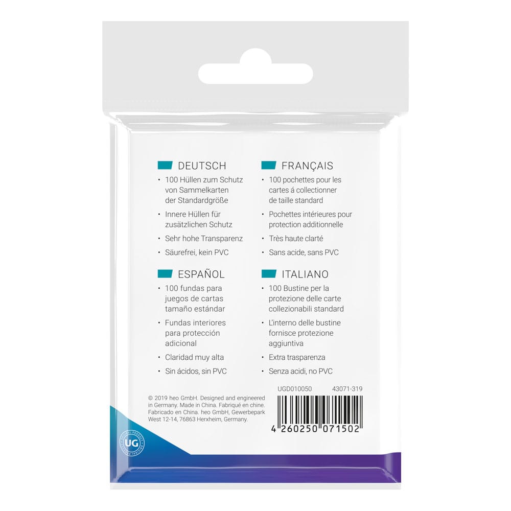 Ultimate Guard Precie-Fit Sheeves Standard Grootte (100)