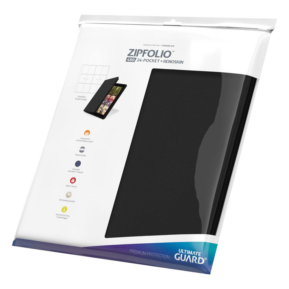 Ultimate Guard Zipfolio 480 24 -Pocket Xenoskin - Black