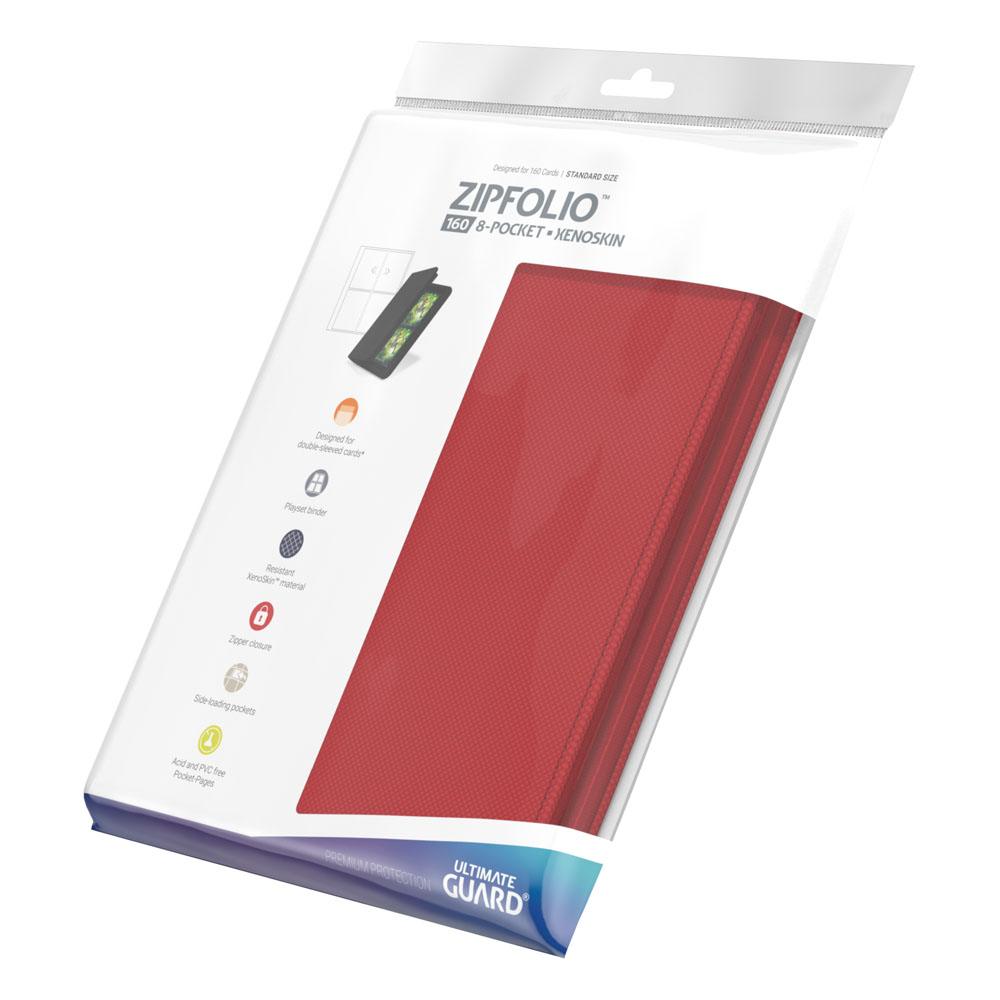 Ultimate Guard Zipfolio 160 8 -Pocket Xenoskin - Red