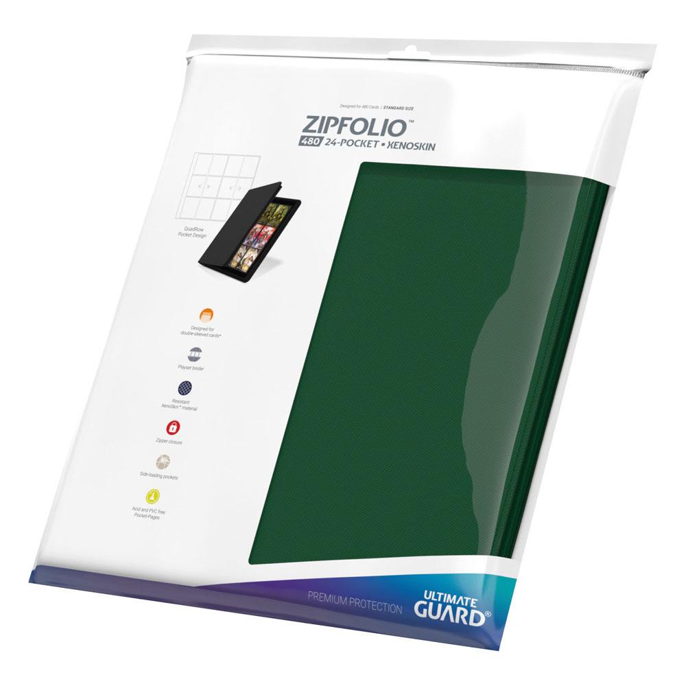 Ultimate Guard Zipfolio 480 24 -Pocket Xenoskin - Green