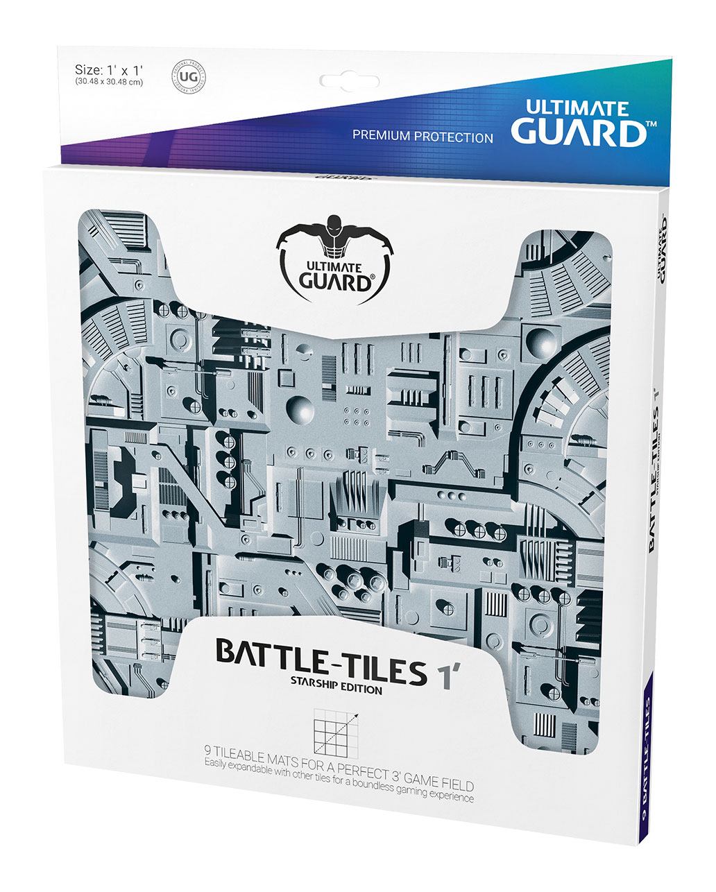 Ultimate Guard Battle-tegels 1' Ruimteschip 30 x 30 cm (9)