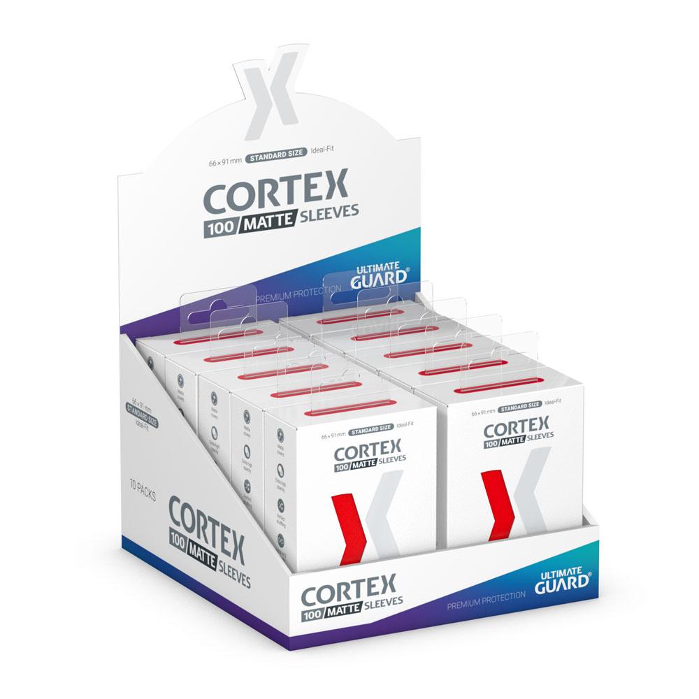 Ultimate Guard Cortex Sheeves Matte Standard Grootte (100) - Rood