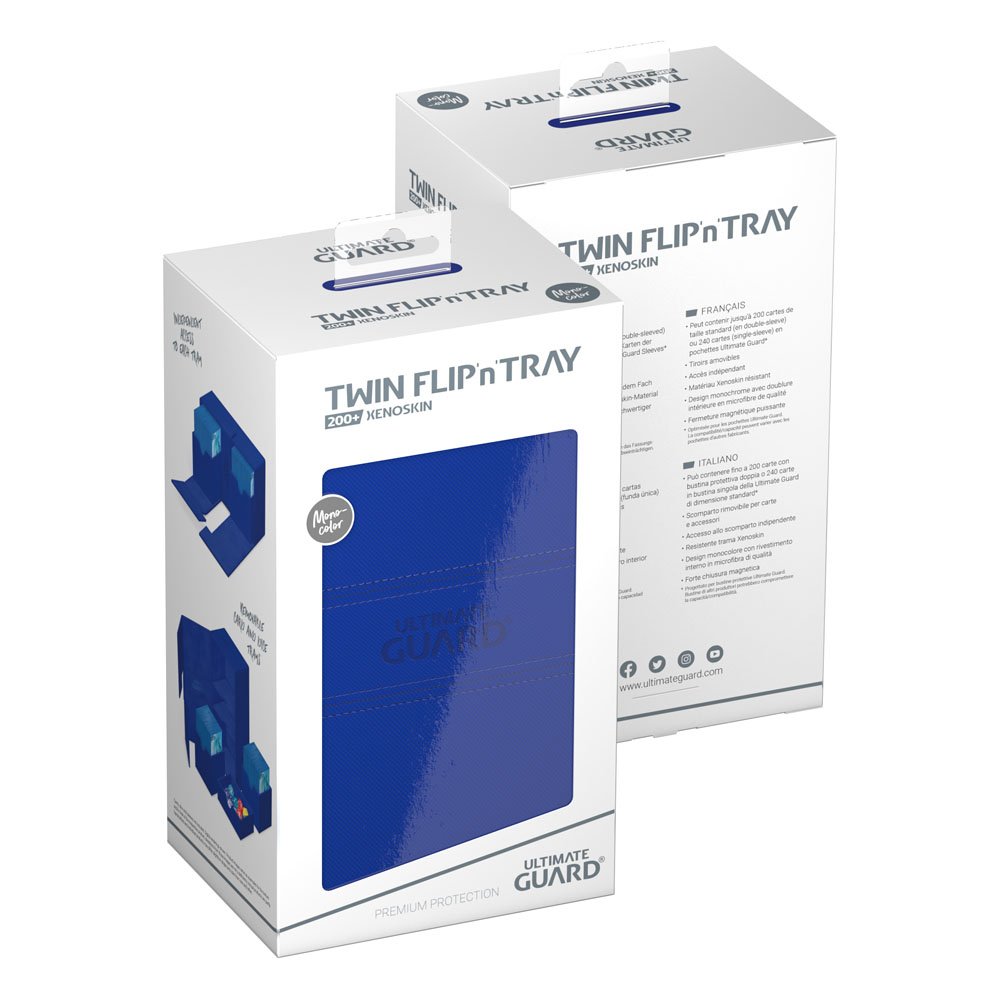 Ultimate Guard Twin Flip'n'tray 200+ Xenoskin - Blue