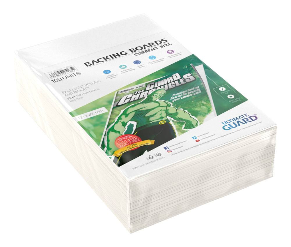 Ultimate Guard Comic Backing Boards (100) - Huidige maat