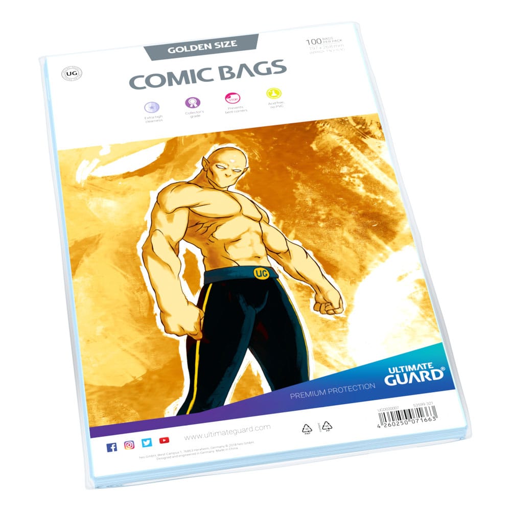 Ultimate Guard Comic Bags Standard (100) - Gouden maat