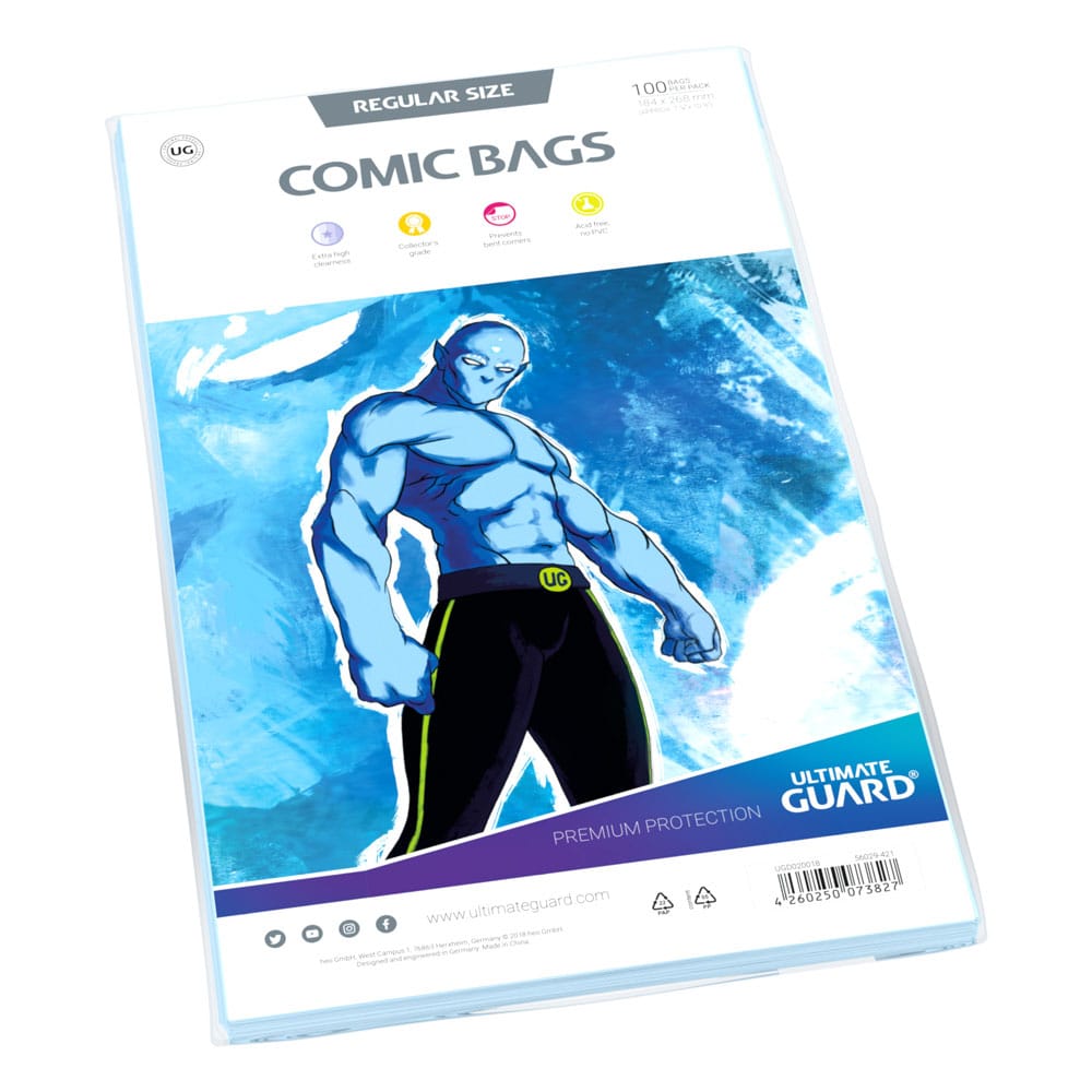 Ultimate Guard Comic Bags Standard (100) - Regelmatig formaat