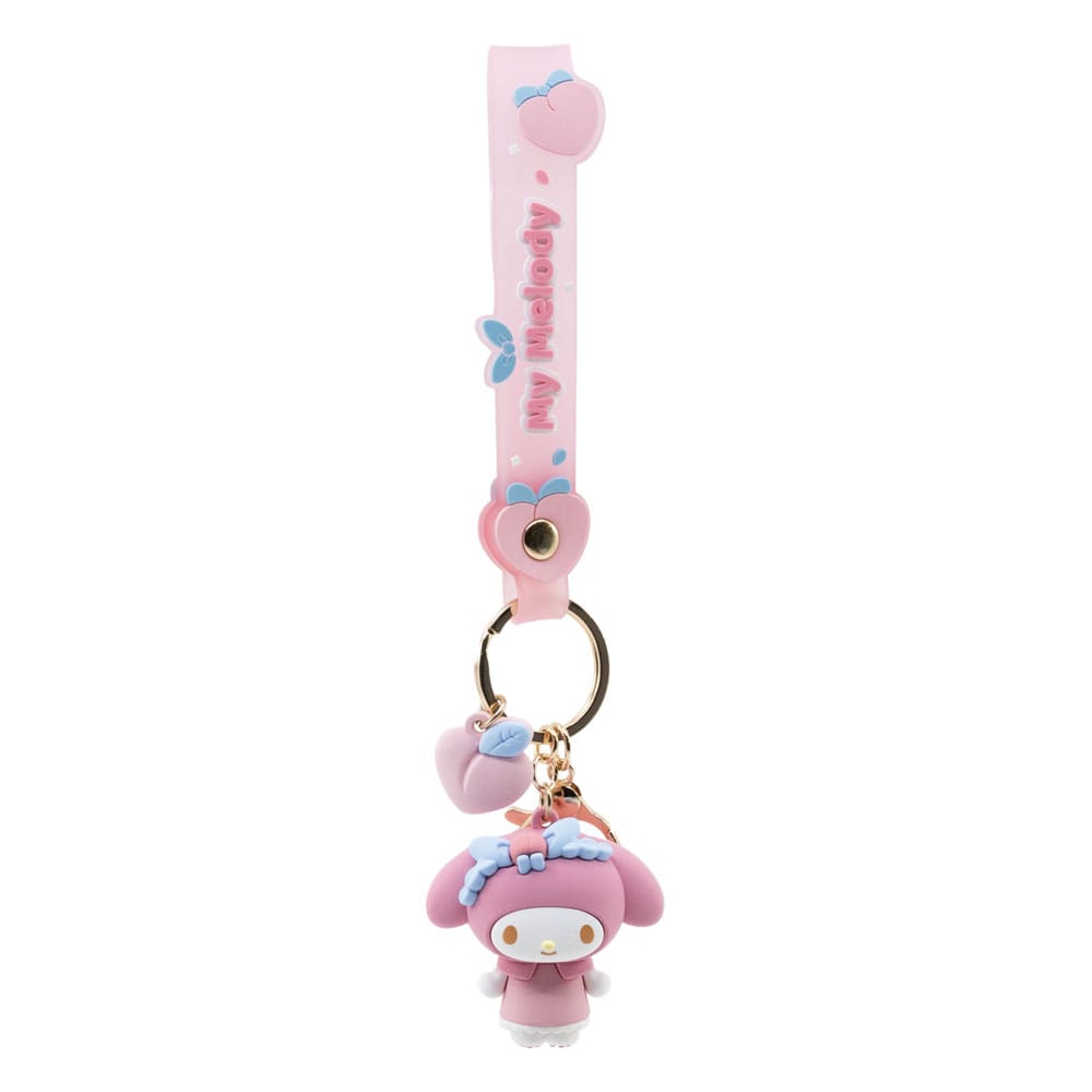 Sanrio Peach Series Keychain met handband Hello Kitty en vrienden Display (12)