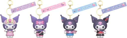 Sanrio Kuromi Leuke Outfit-serie sleutelhanger met draagriem Kuromi-display (12)